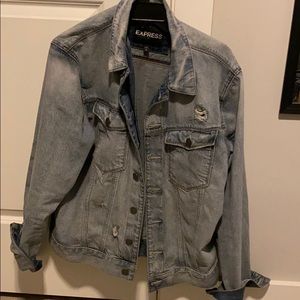 EXPRESS Ripped denim jacket
